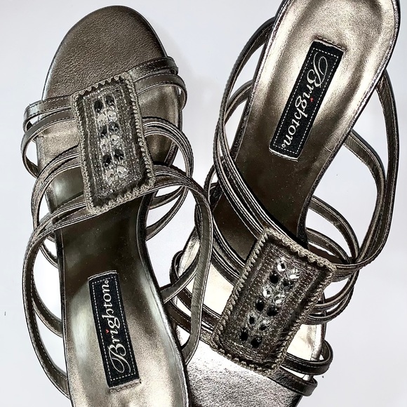 Women size 10 BRIGHTON SANDALS W/HEELS - Picture 2 of 6